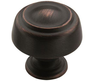 Amerock Cabinet Knob Oil Rubbed Bronze 1-5/8 inch (41 mm) Diameter Kane 1 Pack Drawer Knob Cabinet Hardware