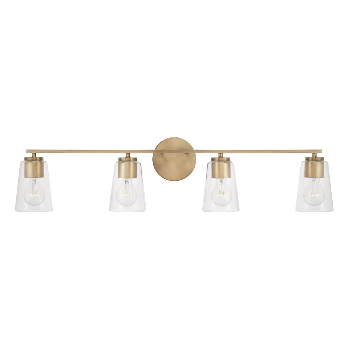 Capital Lighting 148641AD-537 Portman 4 Light Vanity Aged Brass