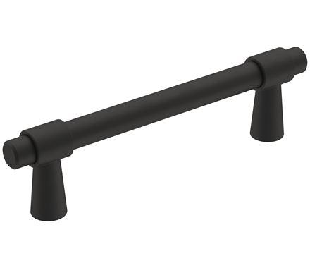 Amerock Cabinet Pull Matte Black 3-3/4 inch (96 mm) Center-to-Center Destine 1 Pack Drawer Pull Cabinet Handle Cabinet Hardware