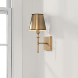 Capital Lighting 649711AD-708 Whitney 1 Light Sconce Aged Brass