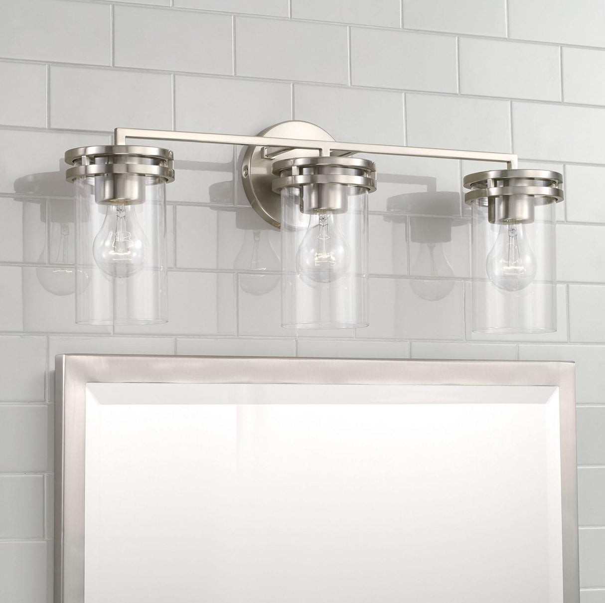 Capital Lighting 148731BN-539 Fuller 3 Light Vanity Brushed Nickel
