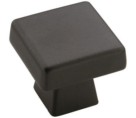 Amerock Cabinet Knob Black Bronze 1-3/16 inch (30 mm) Length Blackrock 1 Pack Drawer Knob Cabinet Hardware