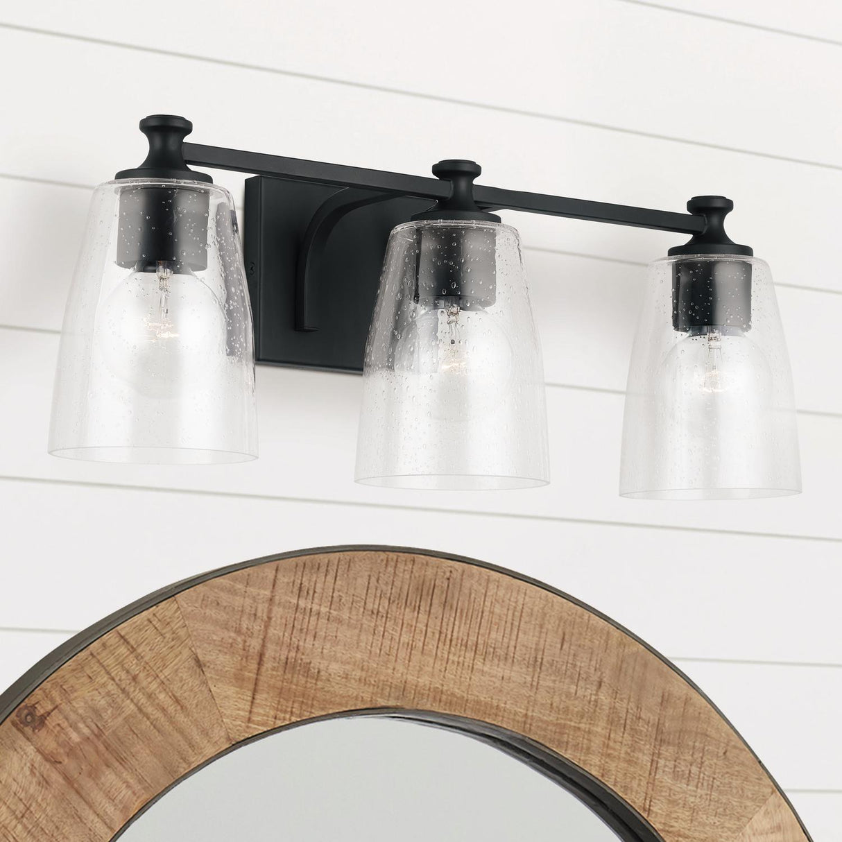 Capital Lighting 140931MB-506 Myles 3 Light Vanity Matte Black