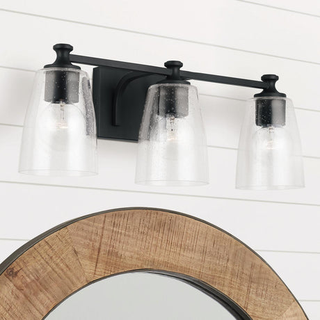 Capital Lighting 140931MB-506 Myles 3 Light Vanity Matte Black