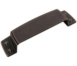 Amerock Cabinet Cup Pull Dark Oiled Bronze 3-1/2 inch (89 mm) Center to Center Highland Ridge 1 Pack Drawer Pull Drawer Handle Cabinet Hardware
