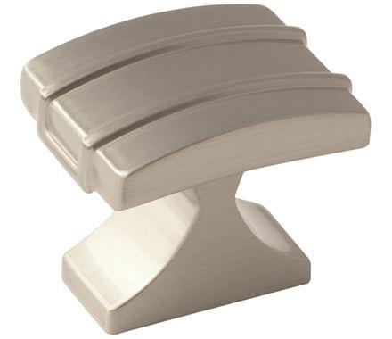 Amerock Cabinet Knob Satin Nickel 1-1/4 inch (32 mm) Length Davenport 1 Pack Drawer Knob Cabinet Hardware