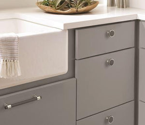 Amerock Cabinet Pull Matte Black/Satin Nickel 5-1/16 inch (128 mm) Center-to-Center Mergence 1 Pack Drawer Pull Cabinet Handle Cabinet Hardware