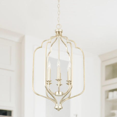 Capital Lighting 538761WG Ophelia 6 Light Foyer Winter Gold