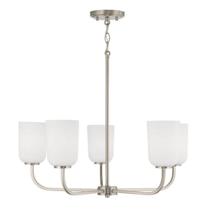 Capital Lighting 448851BN-542 Lawson 5 Light Chandelier Brushed Nickel