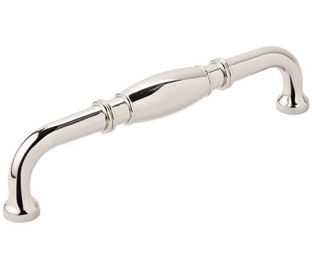Amerock Cabinet Pull Polished Nickel 6-5/16 inch (160 mm) Center to Center Granby 1 Pack Drawer Pull Drawer Handle Cabinet Hardware