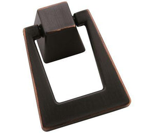 Amerock Cabinet Pendant Oil Rubbed Bronze 1-13/16 inch (46 mm) Length Blackrock 1 Pack Cabinet Knob Drawer Knob Cabinet Hardware