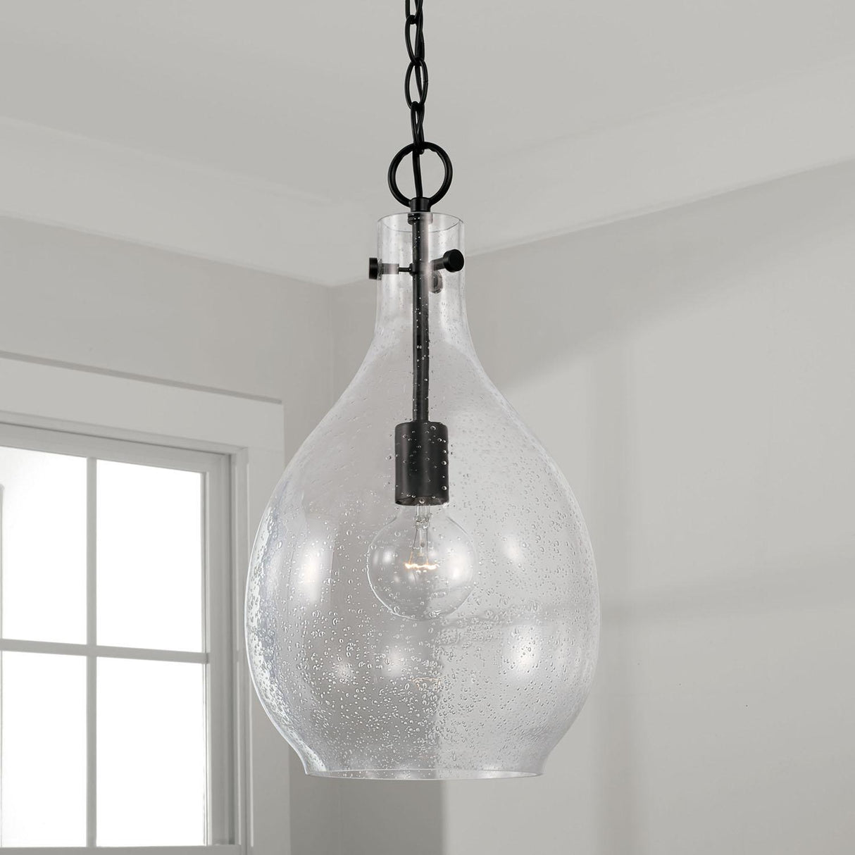 Capital Lighting 349011MB Brentwood 1 Light Pendant Matte Black