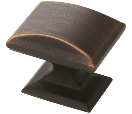 Amerock Cabinet Knob Oil Rubbed Bronze 1-1/4 inch (32 mm) Length Candler 1 Pack Drawer Knob Cabinet Hardware