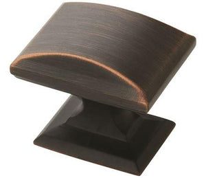 Amerock Cabinet Knob Oil Rubbed Bronze 1-1/4 inch (32 mm) Length Candler 1 Pack Drawer Knob Cabinet Hardware