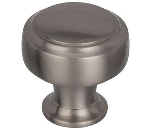 Amerock Cabinet Knob Satin Nickel 1-3/16 inch (30 mm) Diameter Highland Ridge 1 Pack Drawer Knob Cabinet Hardware