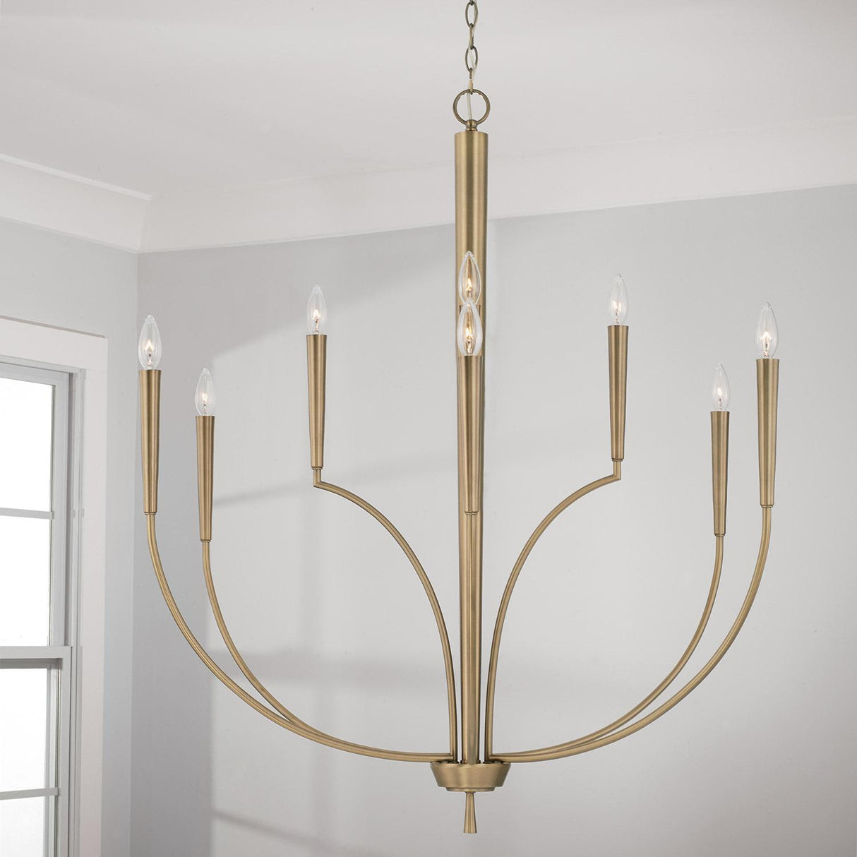 Capital Lighting 445901AD Holden 10 Light Chandelier Aged Brass