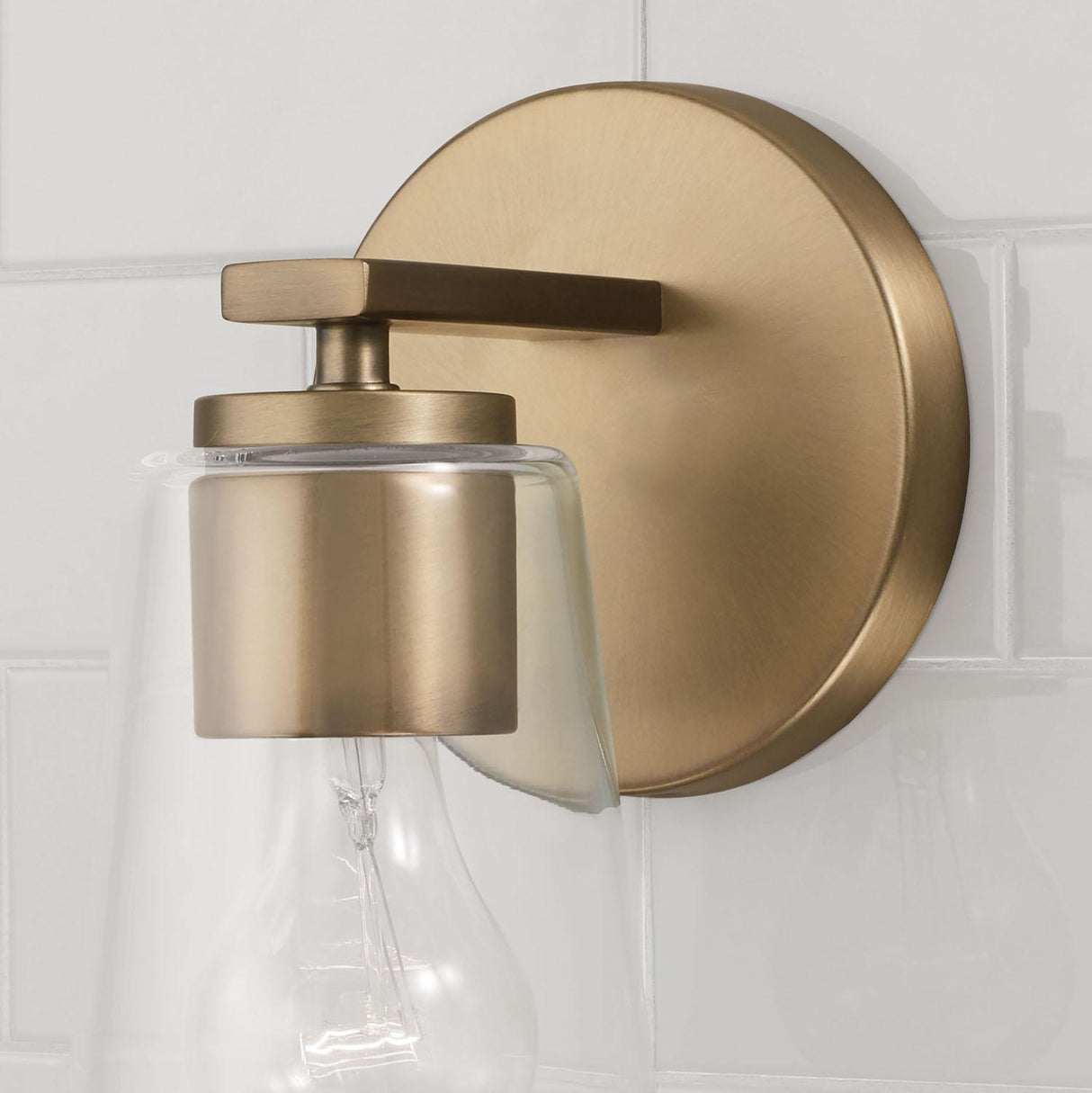 Capital Lighting 648611AD-537 Portman 1 Light Sconce Aged Brass