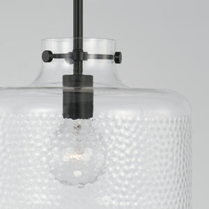 Capital Lighting 342512MB Brighton 1 Light Pendant Matte Black