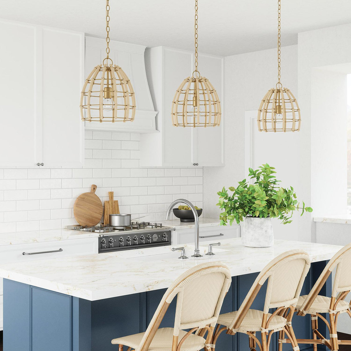Capital Lighting 344111MA Wren 1 Light Pendant Matte Brass