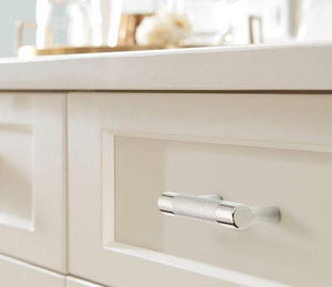 Amerock Cabinet Pull Polished Nickel/Stainless Steel 3inch & 3-3/4 inch (76mm & 96 mm) Center to Center Esquire 1 Pack Drawer Pull Drawer Handle Cabinet Hardware