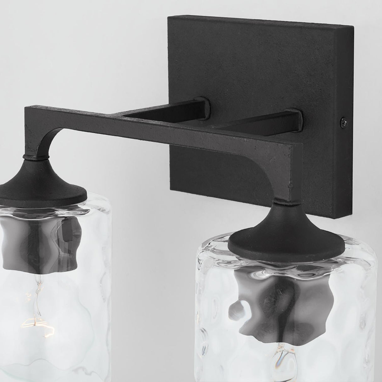 Capital Lighting 137321BI-486 Clint 2 Light Vanity Black Iron