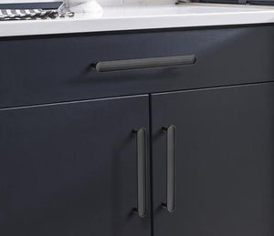 Amerock Cabinet Pull Matte Black 7-9/16 inch (192 mm) Center to Center Concentric 1 Pack Drawer Pull Drawer Handle Cabinet Hardware