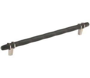 Amerock Cabinet Pull Black Bronze/Satin Nickel 10-1/16 inch (256 mm) Center-to-Center London 1 Pack Drawer Pull Drawer Handle Cabinet Hardware