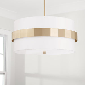 Capital Lighting 346241SF Sutton 4 Light Pendant Soft Gold