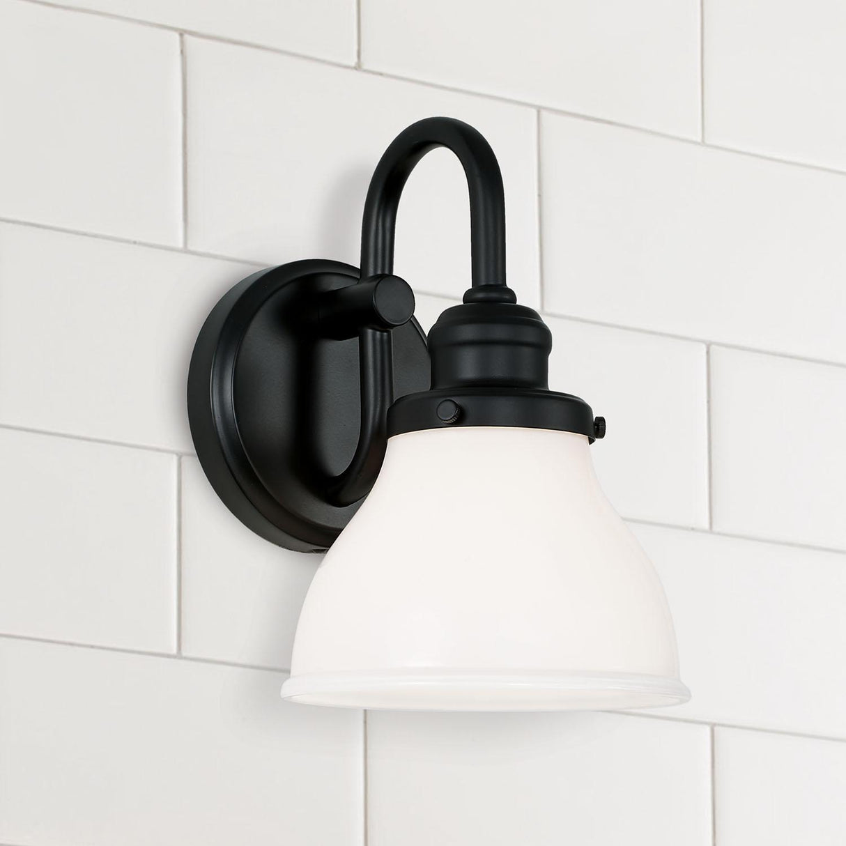 Capital Lighting 8301MB-128 Baxter 1 Light Sconce Matte Black