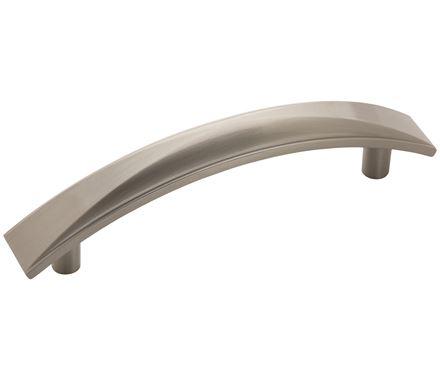 Amerock Cabinet Pull Satin Nickel 3-3/4 inch (96 mm) Center to Center Extensity 1 Pack Drawer Pull Drawer Handle Cabinet Hardware