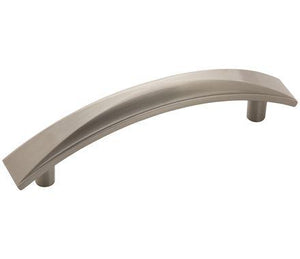 Amerock Cabinet Pull Satin Nickel 3-3/4 inch (96 mm) Center to Center Extensity 1 Pack Drawer Pull Drawer Handle Cabinet Hardware