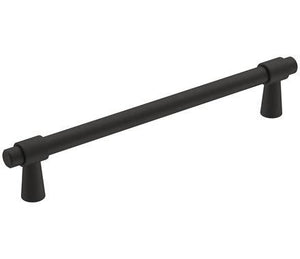Amerock Cabinet Pull Matte Black 6-5/16 inch (160 mm) Center-to-Center Destine 1 Pack Drawer Pull Cabinet Handle Cabinet Hardware