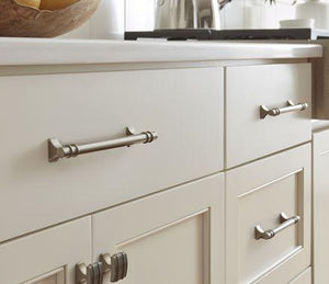 Amerock Cabinet Knob Satin Nickel 1-1/4 inch (32 mm) Length Davenport 1 Pack Drawer Knob Cabinet Hardware