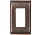 Amerock Wall Plate Oil Rubbed Bronze 1 Rocker Switch Plate Cover Candler 1 Pack Decora Wall Plate Light Switch Cover