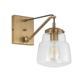 Capital Lighting 642711AD-518 Dillon 1 Light Sconce Aged Brass