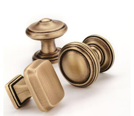 Amerock Cabinet Knob Golden Champagne 1-1/4 inch (32 mm) Length Revitalize 1 Pack Drawer Knob Cabinet Hardware