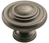 Amerock Cabinet Knob Weathered Nickel 1-3/4 inch (44 mm) Diameter Inspirations 1 Pack Drawer Knob Cabinet Hardware