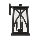 Capital Lighting 946531BK Marshall 3 Light Outdoor Wall Lantern Black