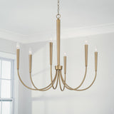 Capital Lighting 445961AD Holden 6 Light Chandelier Aged Brass