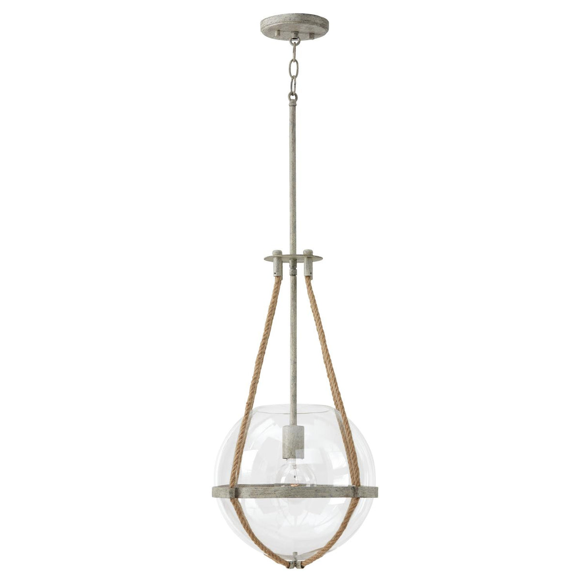 Capital Lighting 327413MS Beaufort 1 Light Pendant Mystic Sand