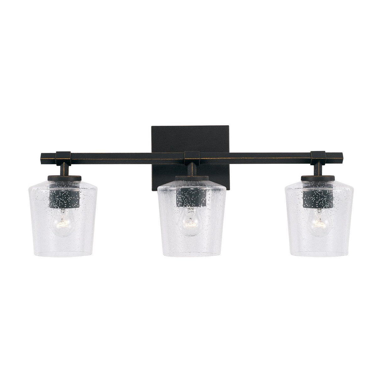 Capital Lighting 145231IH-526 Ogden 3 Light Vanity Brushed Black Iron