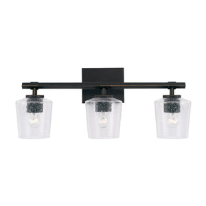 Capital Lighting 145231IH-526 Ogden 3 Light Vanity Brushed Black Iron