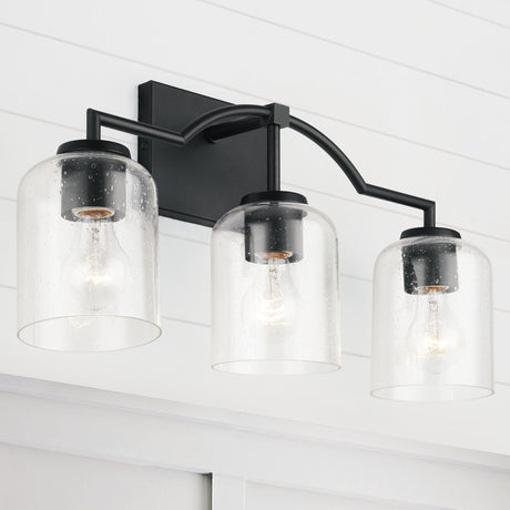 Capital Lighting 139331MB-500 Carter 3 Light Vanity Matte Black