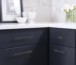 Amerock Cabinet Pull Matte Black/Matte Black 6-5/16 inch (160 mm) Center to Center Urbanite 1 Pack Drawer Pull Drawer Handle Cabinet Hardware