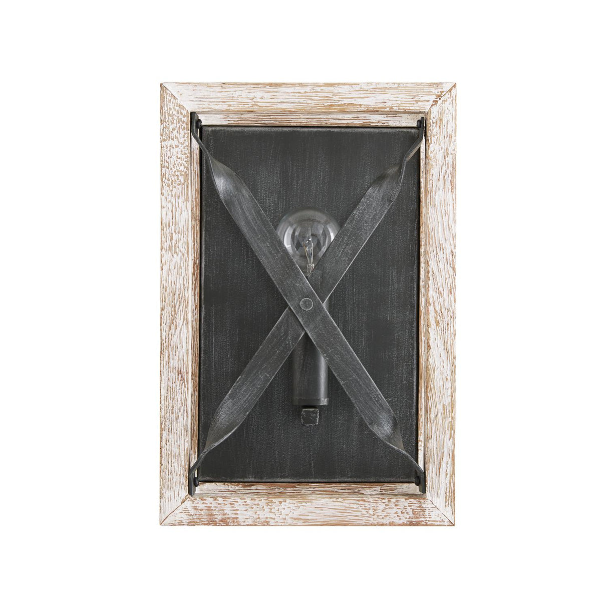 Capital Lighting 640411WN Remi 1 Light Sconce Brushed White Wash and Nordic Iron