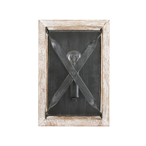 Capital Lighting 640411WN Remi 1 Light Sconce Brushed White Wash and Nordic Iron