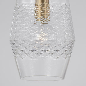 Capital Lighting 345011AD Dena 1 Light Pendant Aged Brass