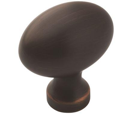 Amerock Cabinet Knob Oil Rubbed Bronze 1-3/8 inch (35 mm) Length Vaile 1 Pack Drawer Knob Cabinet Hardware