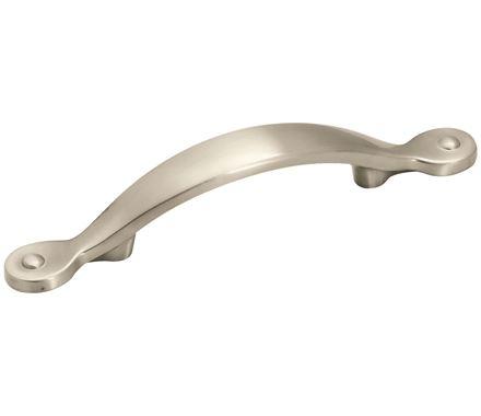 Amerock Cabinet Pull Satin Nickel 3 inch (76 mm) Center to Center Inspirations 1 Pack Drawer Pull Drawer Handle Cabinet Hardware