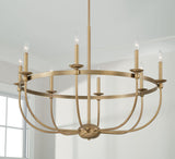 Capital Lighting 425181AD Rylann 8 Light Chandelier Aged Brass